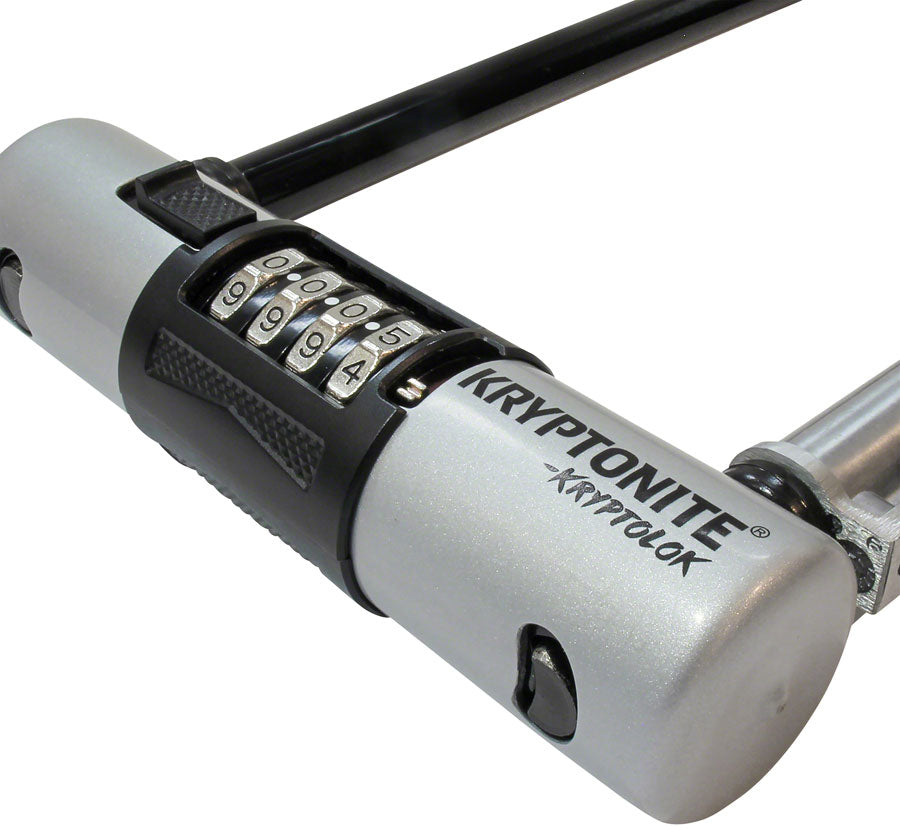 NEW Kryptonite KryptoLok U-Lock - 4 x 9", 4-Digit Combination, Black, Includes bracket