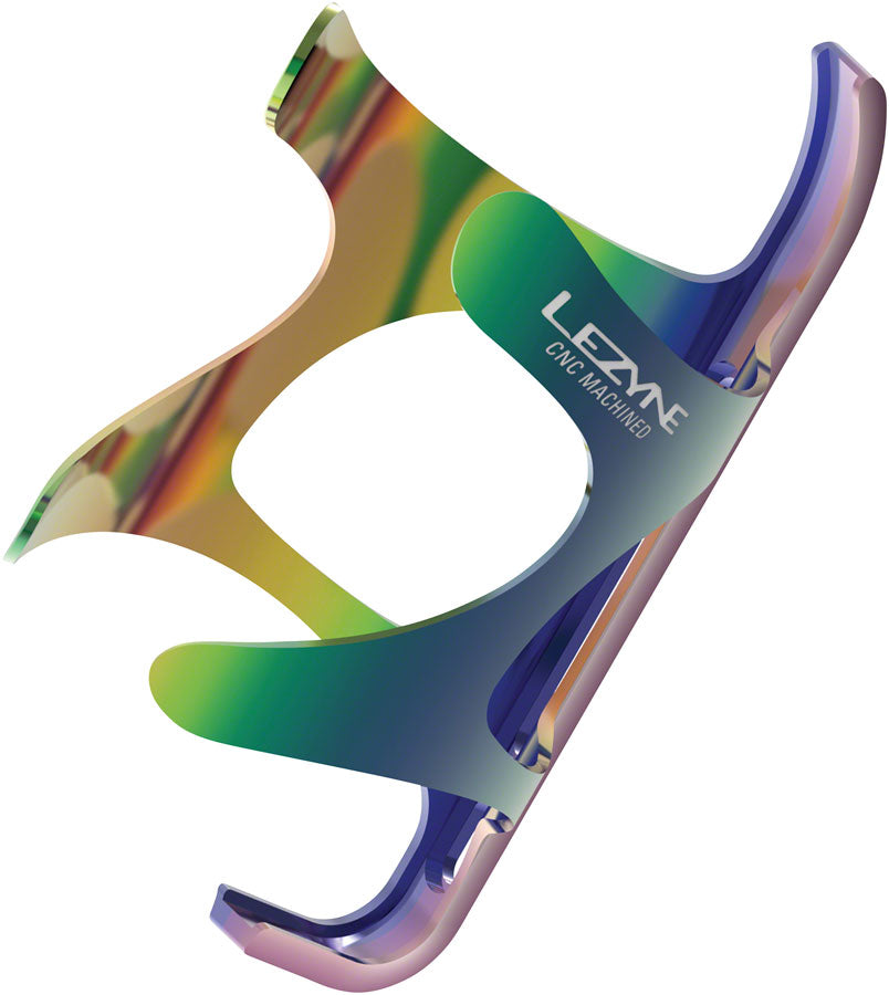 NEW Lezyne CNC Water Bottle Cage, Neo Metallic - Around the Cycle