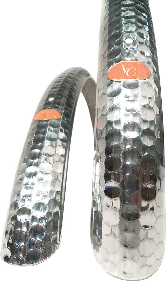 NEW Velo Orange Hammered 700c x 45 Fender Set: Polished Silver (700c x 25- 35)