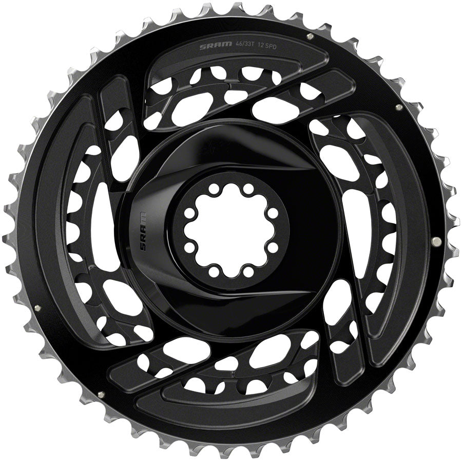 NEW SRAM Force 2x Chainring Kit - 46/33t, 2x12-Speed, 8-Bolt, Direct Mount, Black, D2