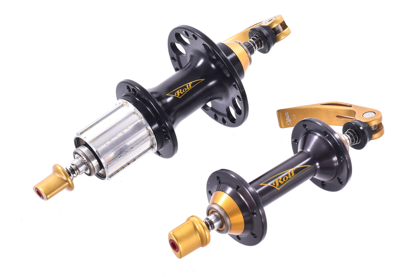 USED Rolf Vector Pro Gold Road Rim Brake Hubset Road Bike Shimano Freehub QR 14H/16H