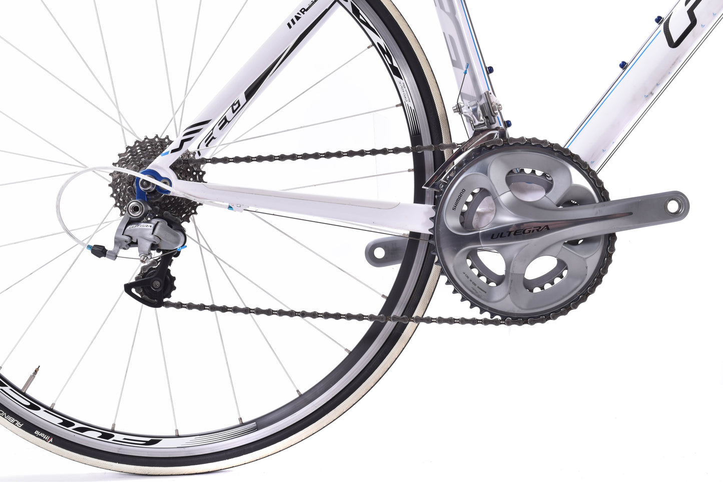 USED 2012 Felt ZW4 45cm/XS Carbon Road Bike Shimano Ultegra 2x10 speed White