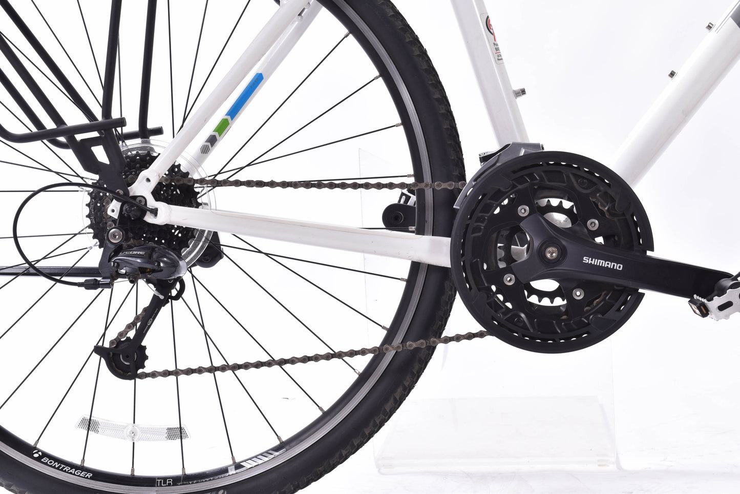 USED Trek 7.4 FX Alloy Hybrid 20" White Shimano 3x9 Speed