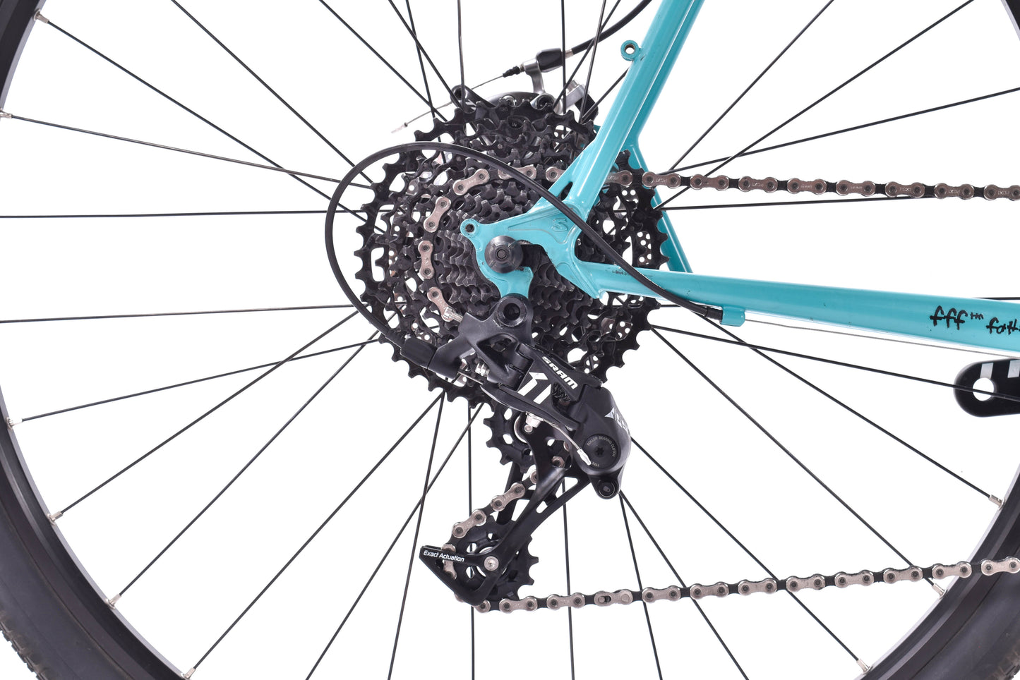 USED Surly Straggler Steel Gravel Bike 58cm Chlorine Dream Sunrise Bar SRAM Apex 1