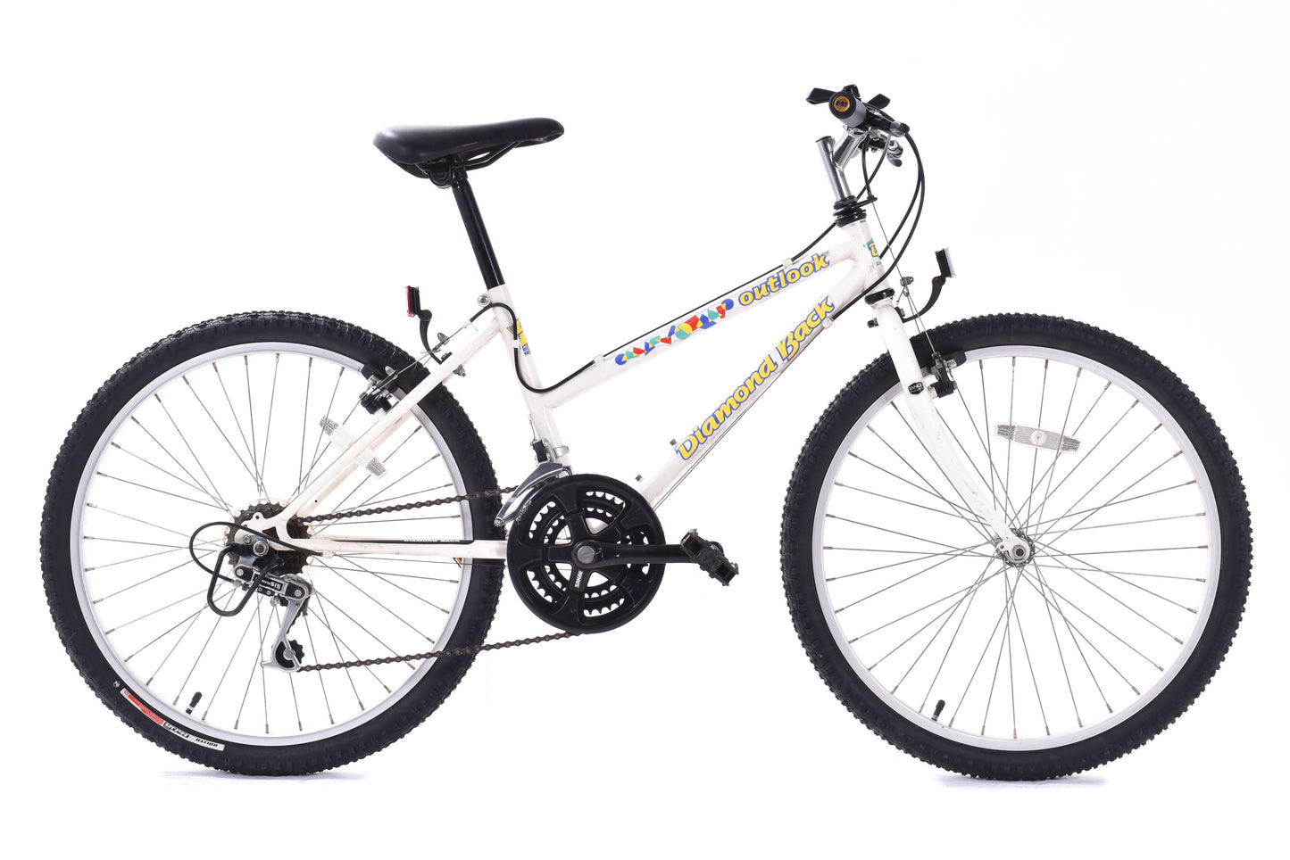 USED Vintage Diamondback Outlook 24" Kids Bike 3x6 speed White Steel