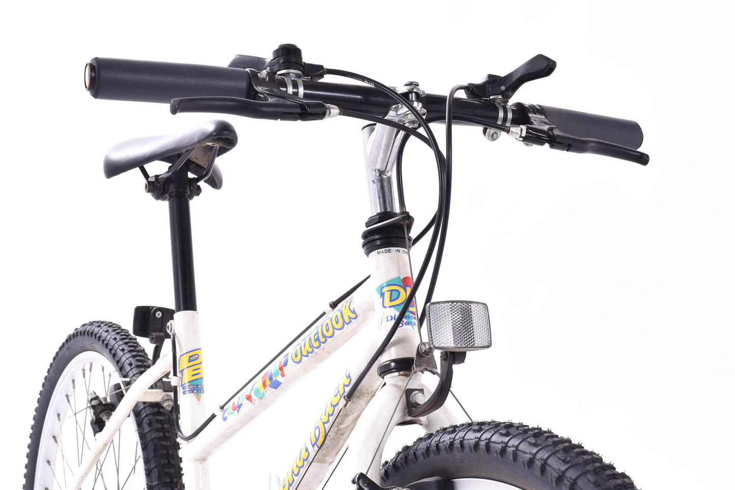 USED Vintage Diamondback Outlook 24" Kids Bike 3x6 speed White Steel