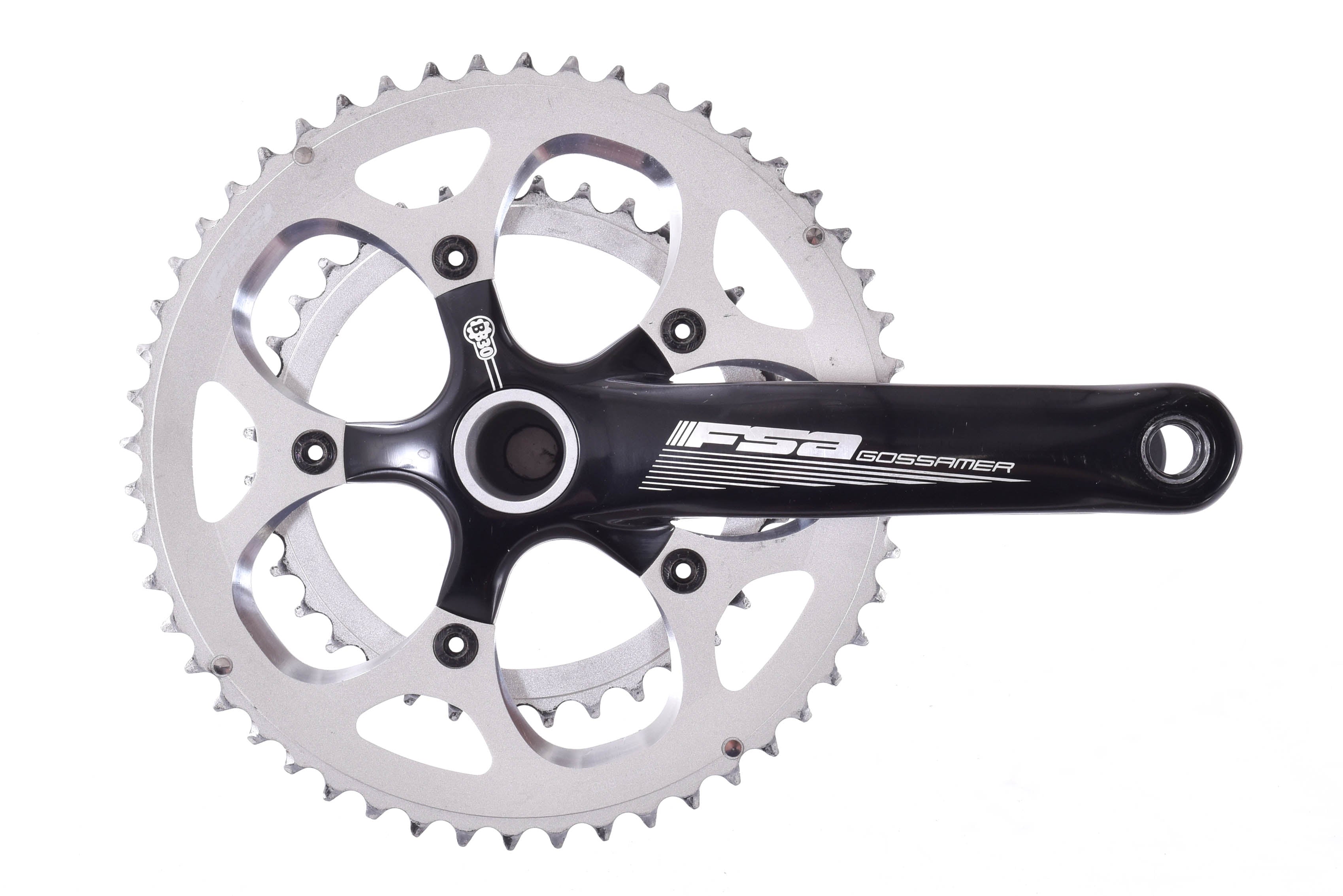 USED FSA Gossamer BB30 172.5mm 52/36T Energy Stages Power Meter Hollow  Forged Crankset