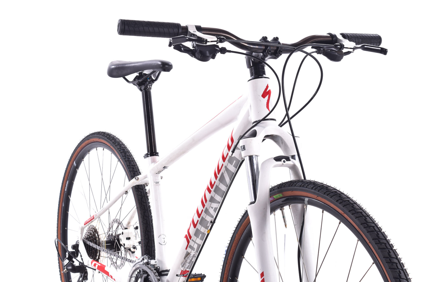 USED Specialized Crosstrail Small Dual Sport Hybrid Bike Disc Brake 3x8 speed White/Red