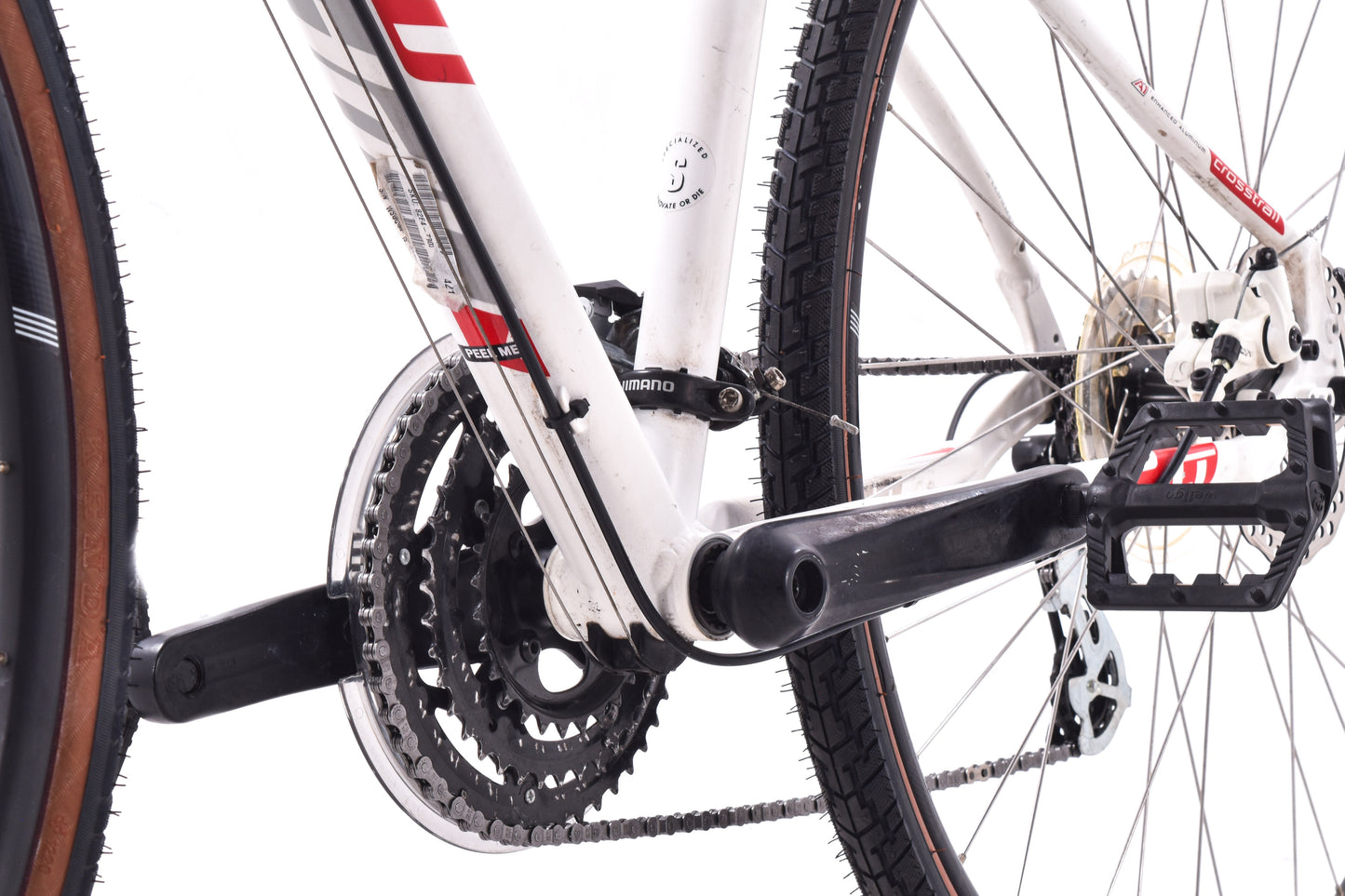 USED Specialized Crosstrail Small Dual Sport Hybrid Bike Disc Brake 3x8 speed White/Red