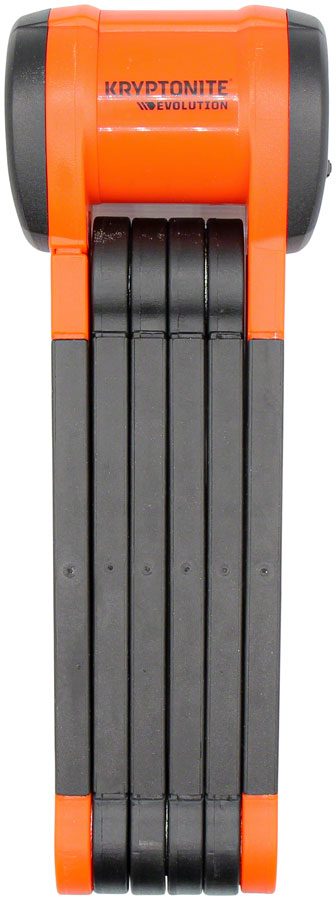 NEW Kryptonite Evolution 790 Folding Lock - 90cm Keyed Inludes Click Tight Bracket Black/Orange