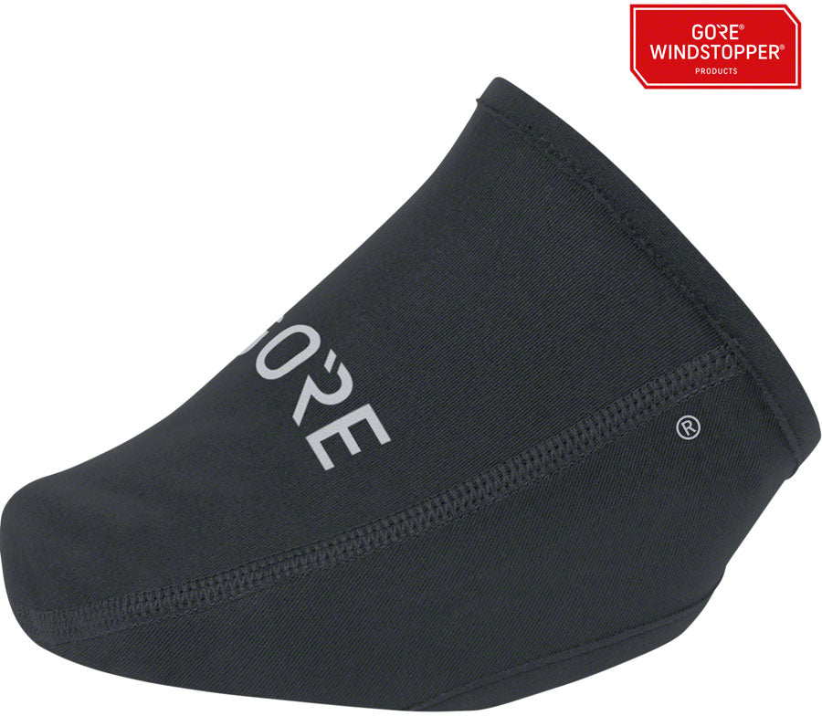 NEW GORE C3 WINDSTOPPER Toe Cover - Black, Fits Shoe Sizes 4.5-8 - Around the Cycle