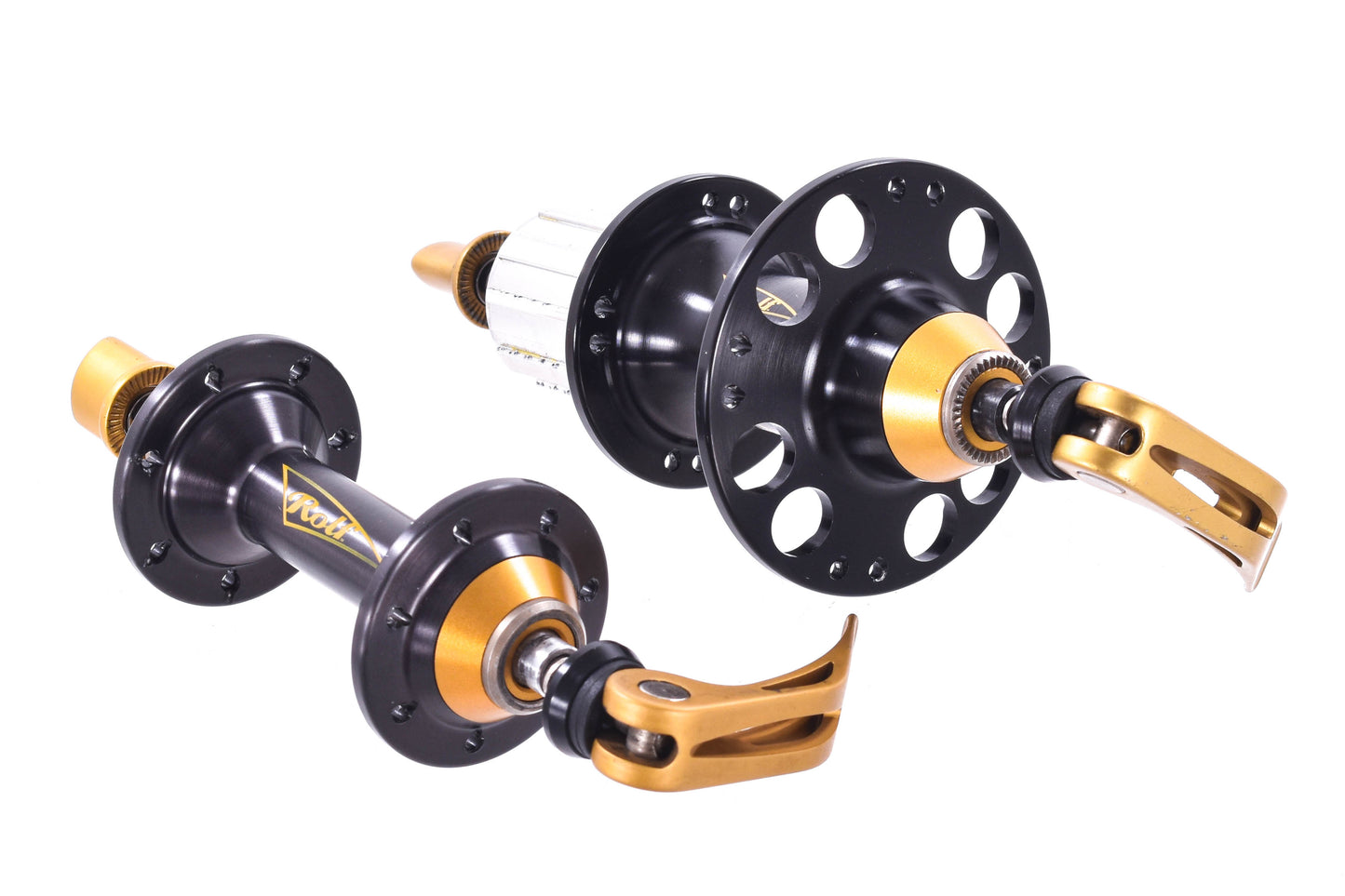USED Rolf Vector Pro Gold Road Rim Brake Hubset Road Bike Shimano Freehub QR 14H/16H
