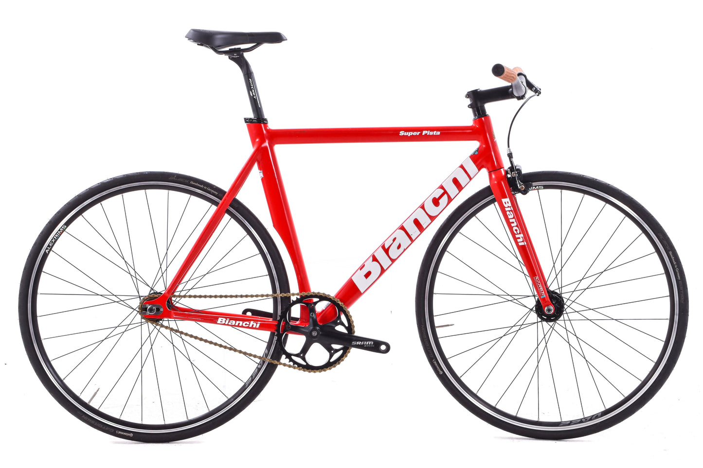 USED Bianchi Super Pista 55cm Aluminum Track Bike Single Speed Red