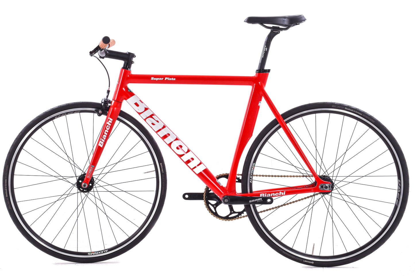 USED Bianchi Super Pista 55cm Aluminum Track Bike Single Speed Red