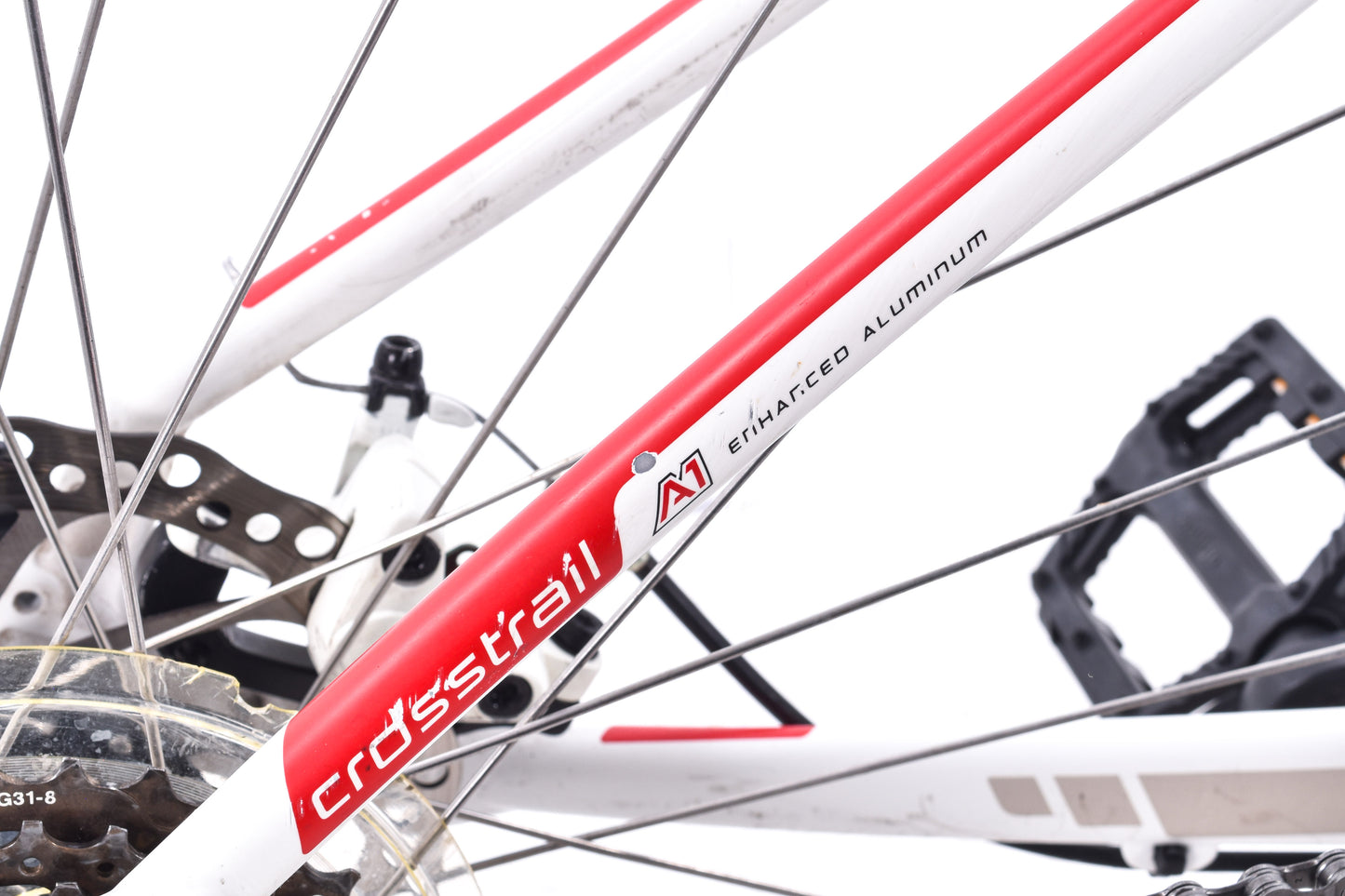 USED Specialized Crosstrail Small Dual Sport Hybrid Bike Disc Brake 3x8 speed White/Red