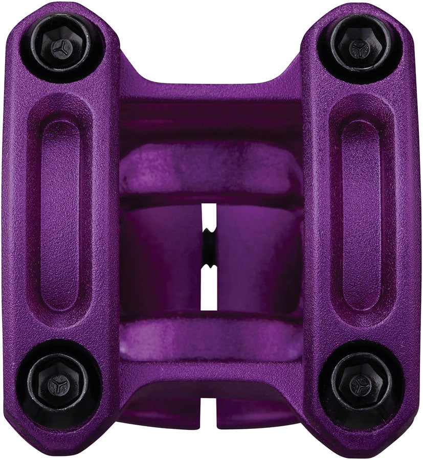 NEW Spank SPOON 318 Stem - 33mm, 31.8mm Clamp, 0 Degree, 1-1/8", Purple - Around the Cycle