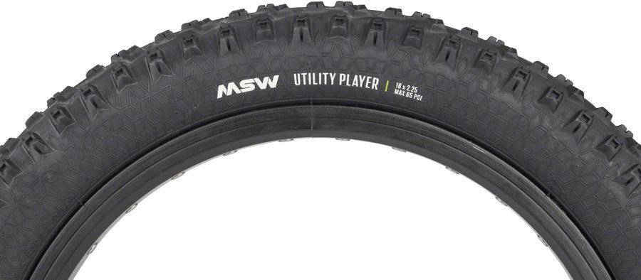 NEW MSW Utility Player Tire - 16 x 2.25, Black, Rigid Wire Bead, 33tpi - Around the Cycle