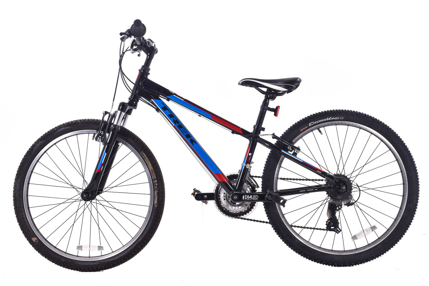 USED Trek MT220 24" Youth Hardtail Mountain Bike 3x7 speed Black