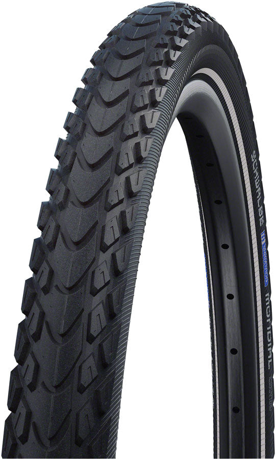 NEW Schwalbe Marathon Mondial Tire - 700 x 35, Clincher, Wire, Black/Reflective, Performance Line