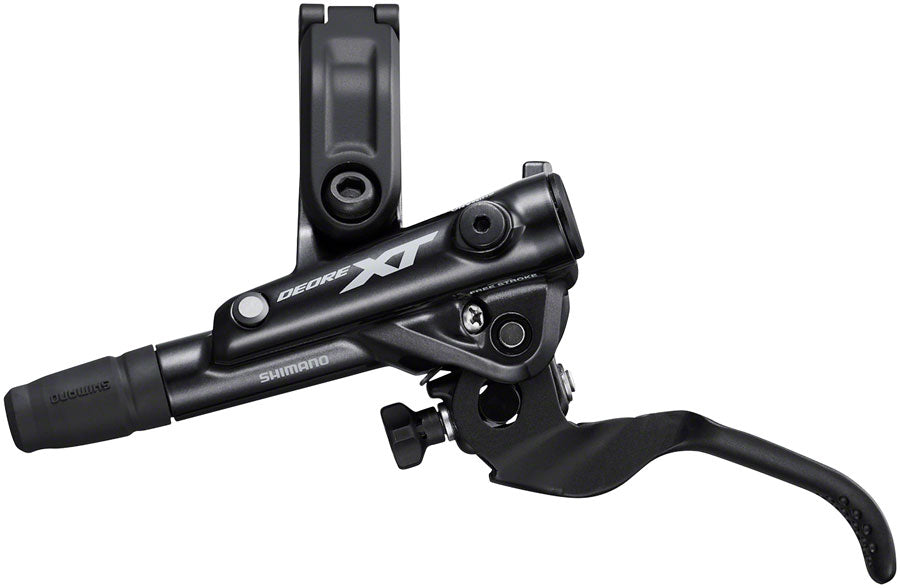 NEW Shimano Deore XT BL-M8100/BR-M8120 Disc Brake and Lever - Front Hydraulic Post Mount 4-Piston Finned Metal Pads Black