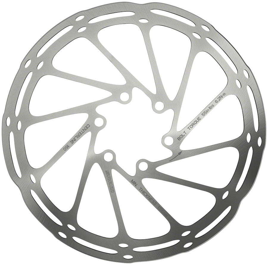 NEW SRAM CenterLine Disc Brake Rotor - 220mm, 6-Bolt, Silver