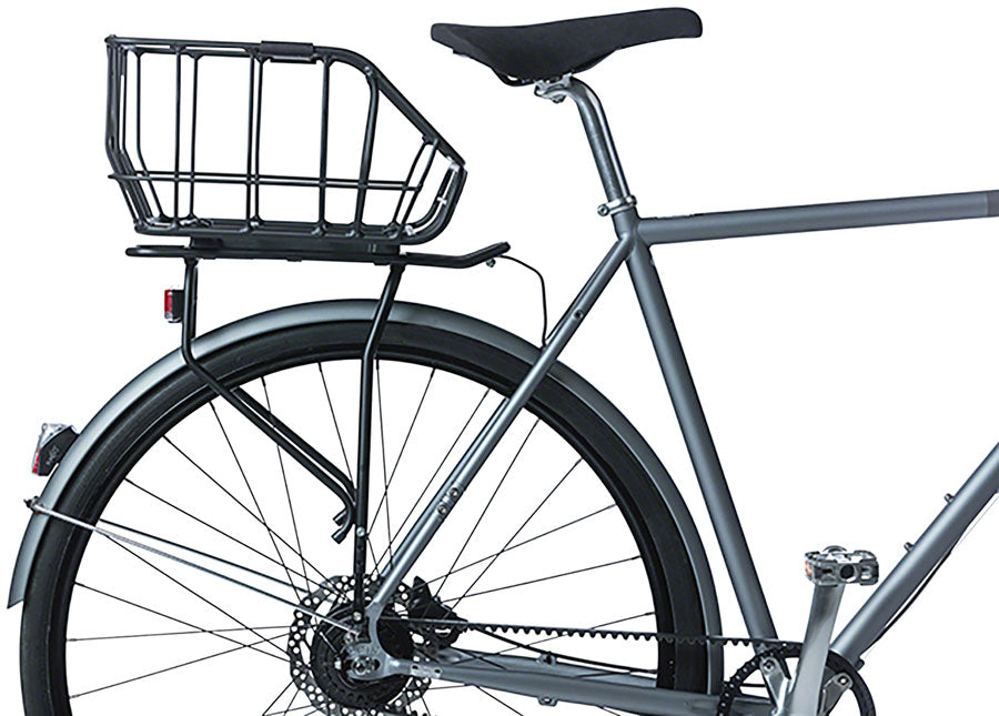 NEW Basil Portland Rear Basket - MIK Mount, Aluminum, Black - Around the Cycle