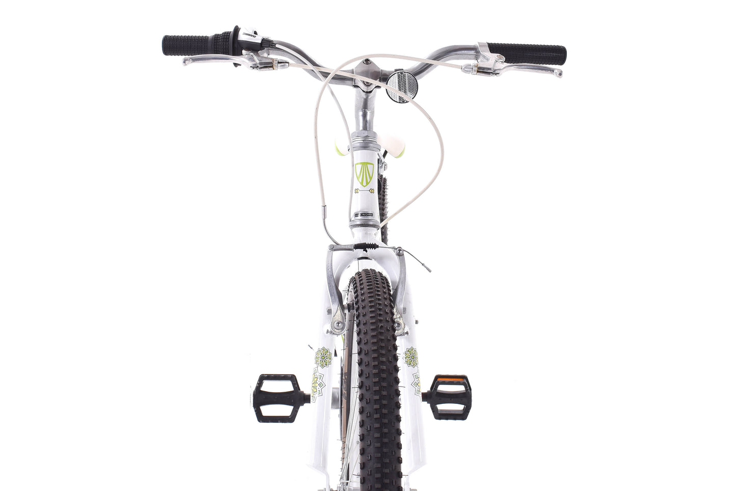 USED Trek MT200 24" Kid's Hardtail Mountain Bike White Green 1x7 Speed