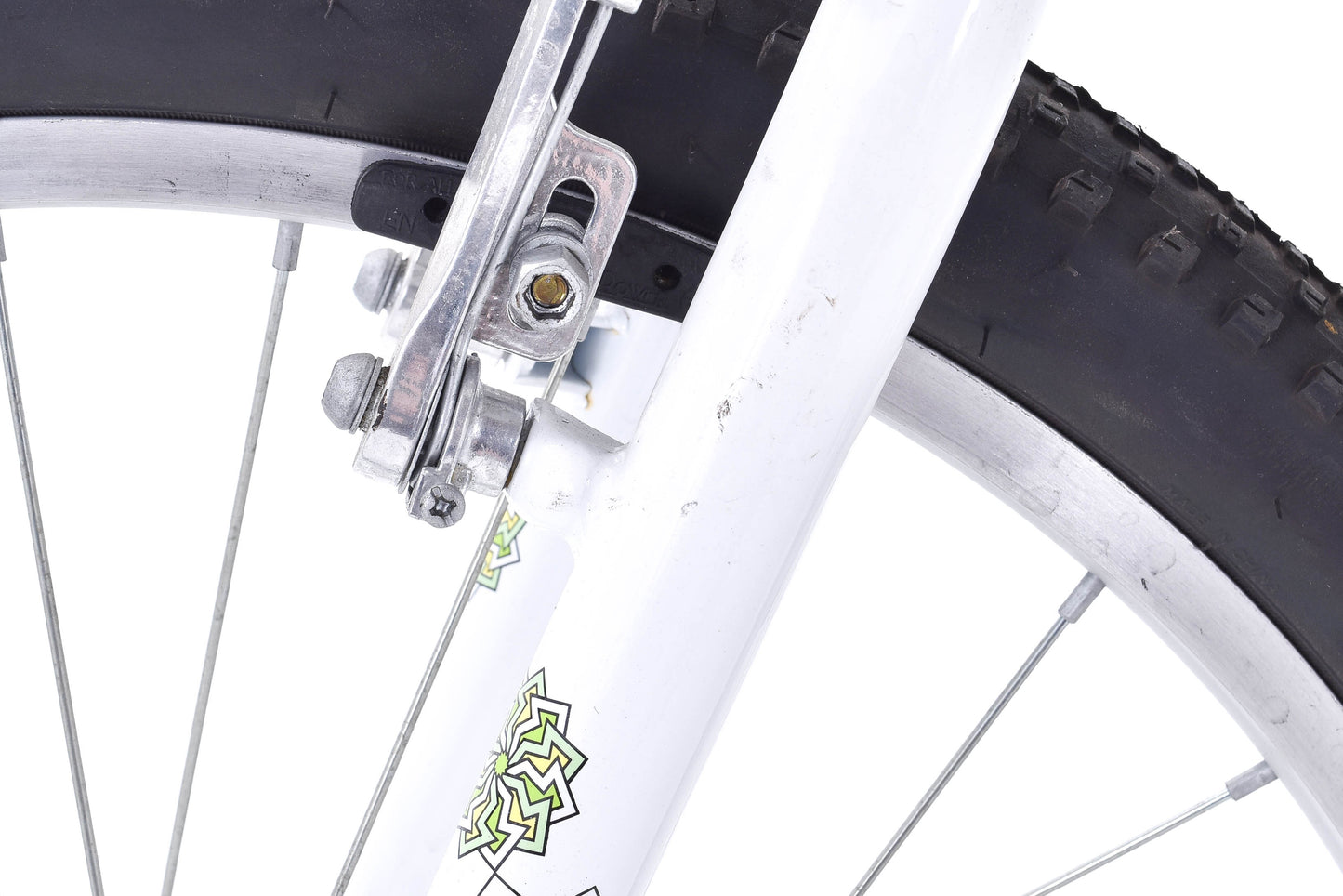 USED Trek MT200 24" Kid's Hardtail Mountain Bike White Green 1x7 Speed