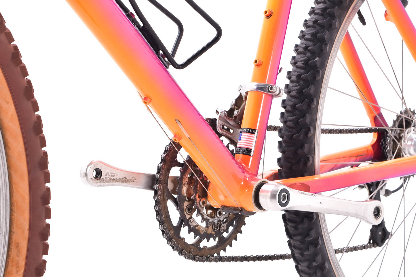 USED Vintage 1993 Klein Rascal Medium Aluminum Hardtail Mountain Bike Shimano XT 3x8 speed 26" Orange/Purple Fade USA - AS IS