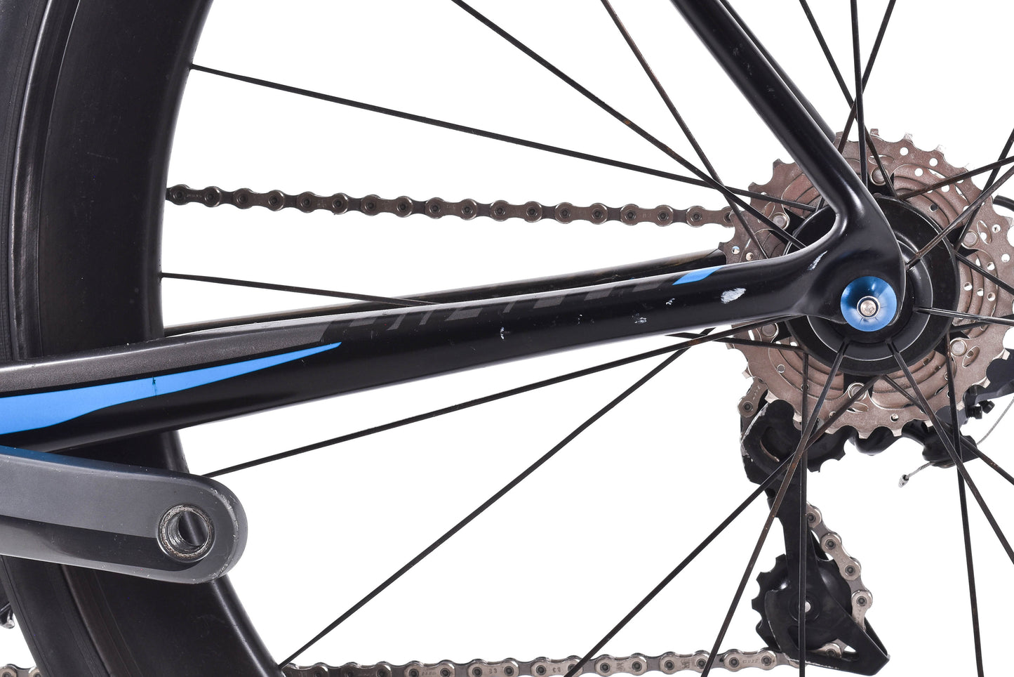 USED 2017 Giant TCR Advanced SL Road Bike M/L Shimano Ultegra w/ Carbon Wheels Rim Brake Black/Blue