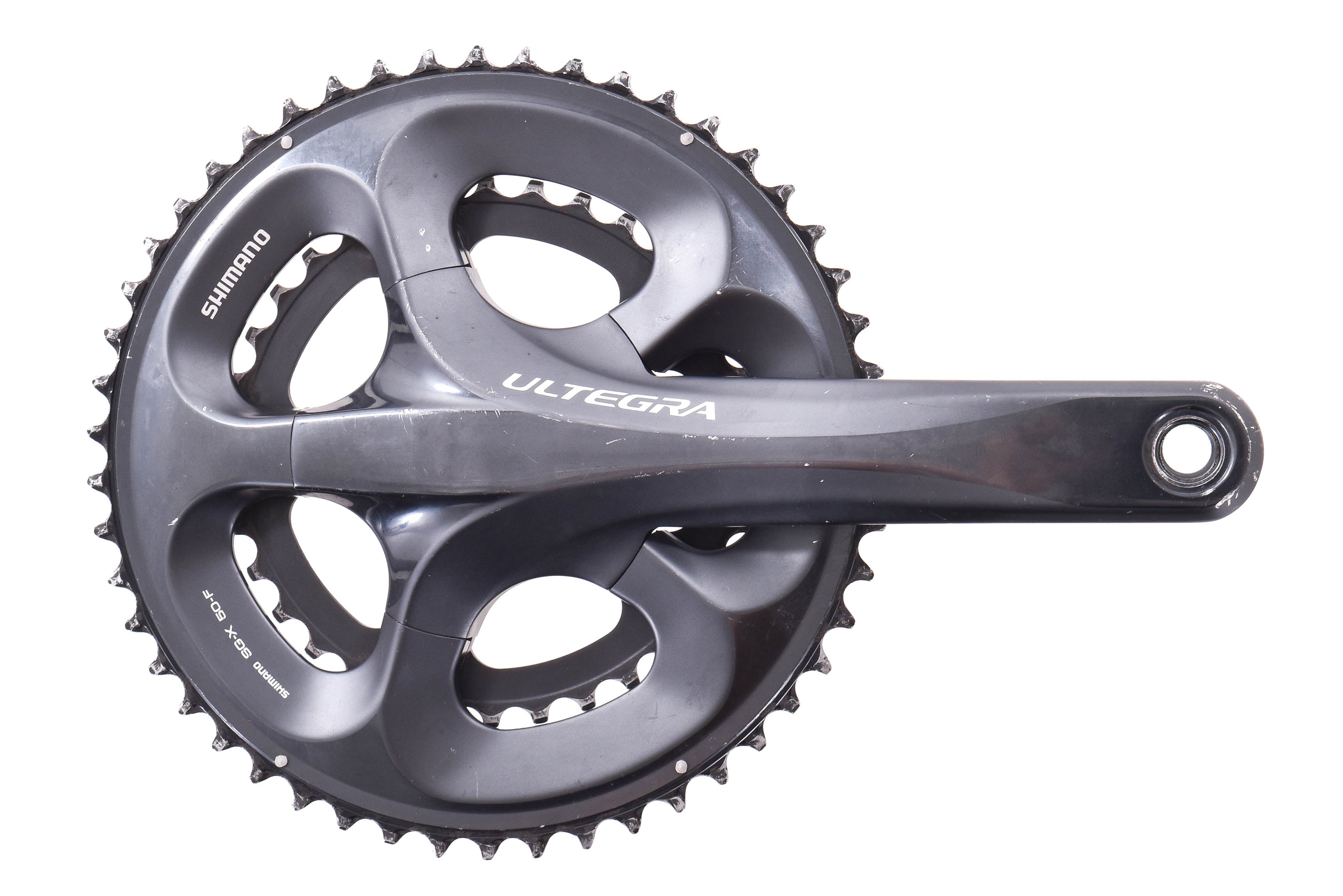 USED Shimano Ultegra FC-6750 175mm 50/34T Compact Road 2x10 speed Crankset  Hollowtech II 6700