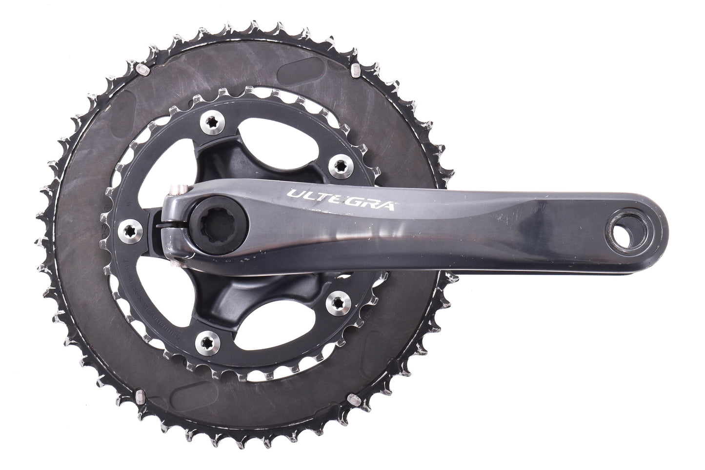 USED Shimano Ultegra FC-6750 175mm 50/34T Compact Road 2x10 speed Crankset Hollowtech II 6700