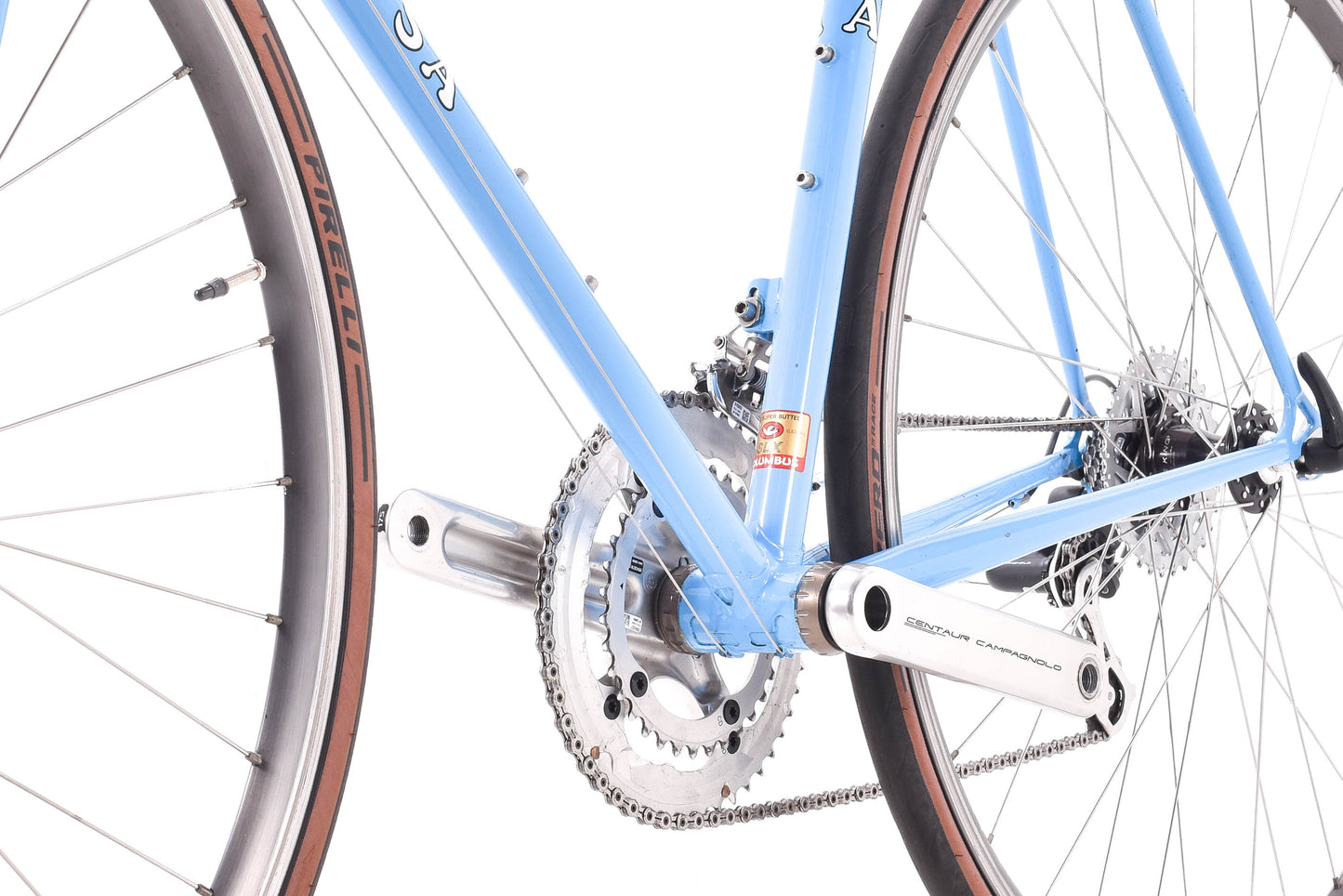 USED Vintage Early 90's De Rosa Primato Lugged Columbus SLX Steel 56cm Road Campagnolo Centuar 2x11 speed Blue