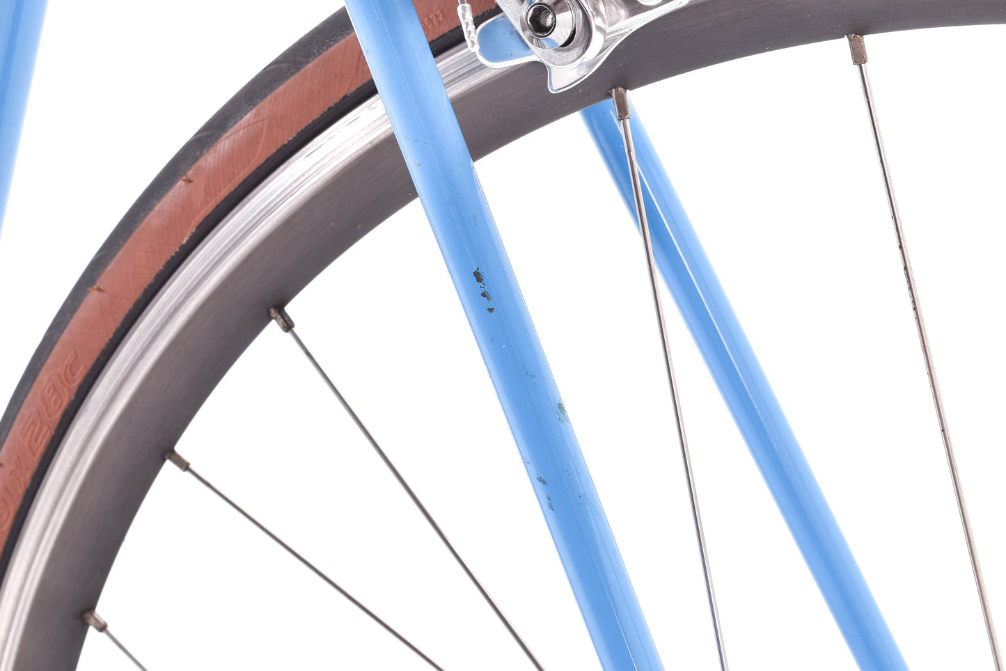 USED Vintage Early 90's De Rosa Primato Lugged Columbus SLX Steel 56cm Road Campagnolo Centuar 2x11 speed Blue