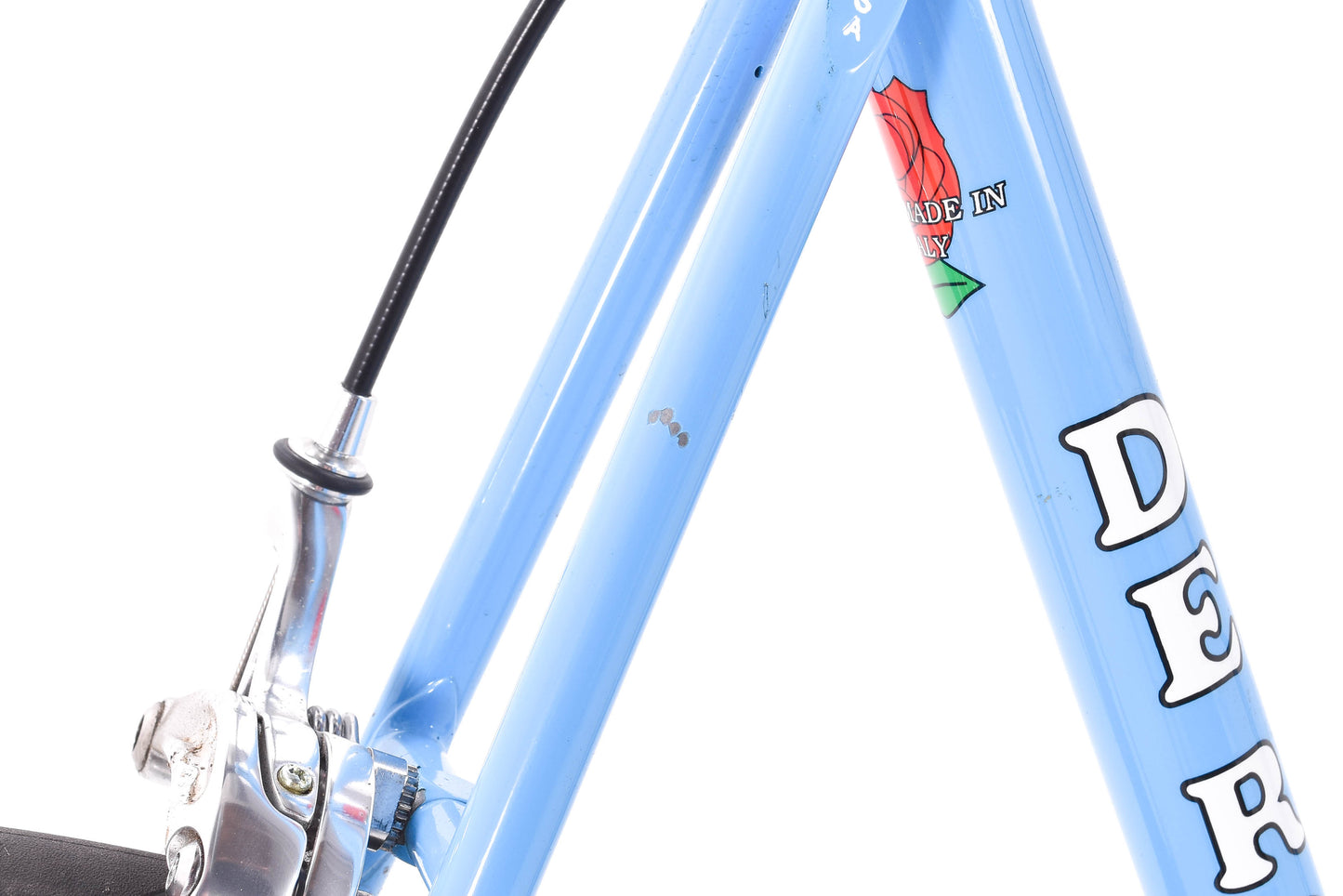 USED Vintage Early 90's De Rosa Primato Lugged Columbus SLX Steel 56cm Road Campagnolo Centuar 2x11 speed Blue