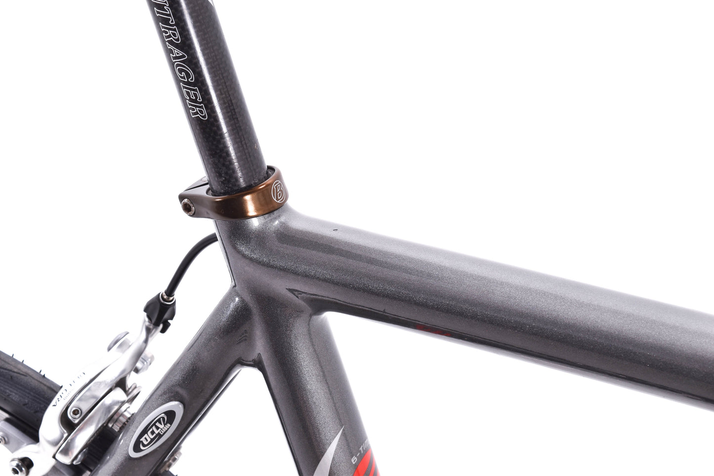 USED 2006 Trek Madone 5.2 56cm Carbon Road Bike Shimano Ultegra 3x10 speed Gray