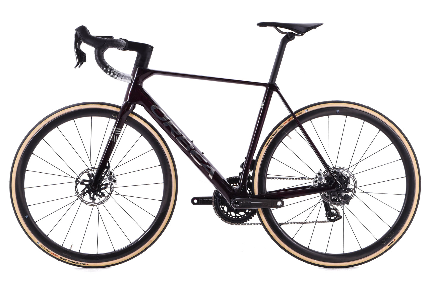 NEW 2024 Orbea Orca M11eLTD Power 53cm SRAM Red AXS E1 Carbon Road Bike Wine Red Titanium Gloss - CUSTOM BUILD