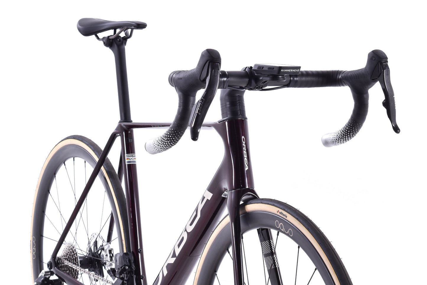 NEW 2024 Orbea Orca M11eLTD Power 53cm SRAM Red AXS E1 Carbon Road Bike Wine Red Titanium Gloss - CUSTOM BUILD