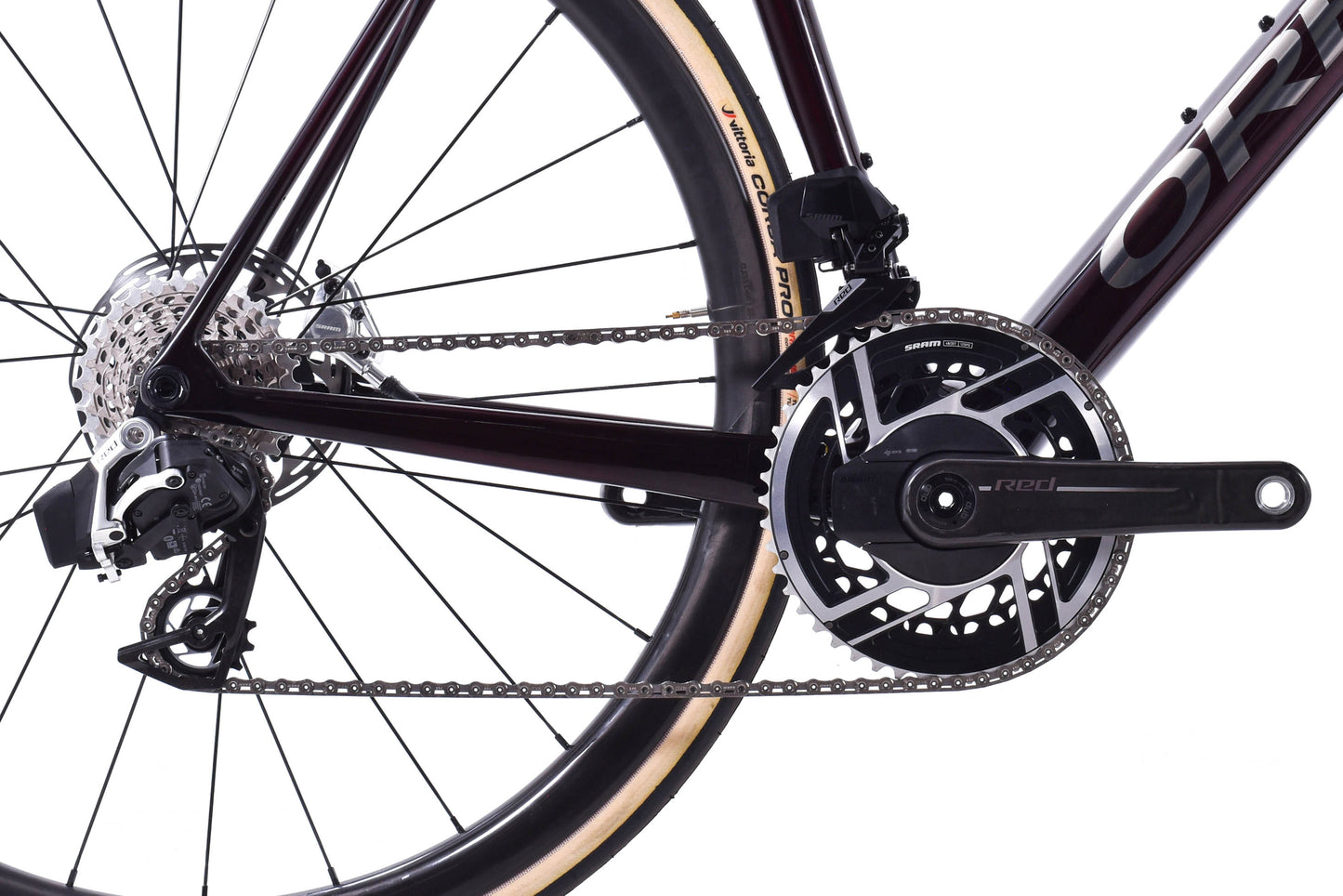 NEW 2024 Orbea Orca M11eLTD Power 53cm SRAM Red AXS E1 Carbon Road Bike Wine Red Titanium Gloss - CUSTOM BUILD