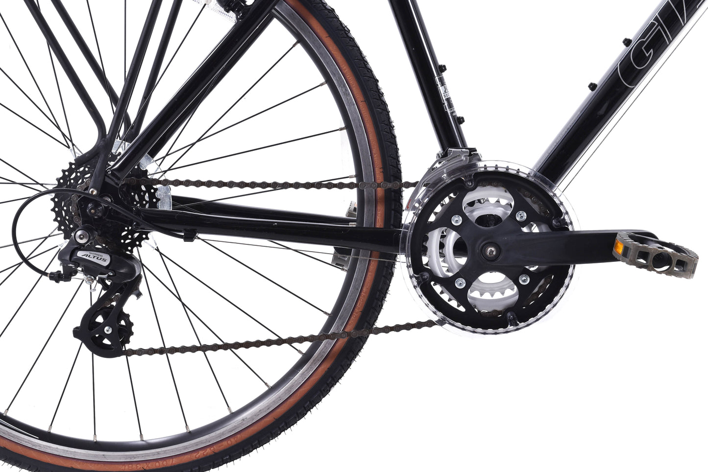 USED Giant Escape 2 Alloy Hybrid Bike Medium 3x8 speed Black
