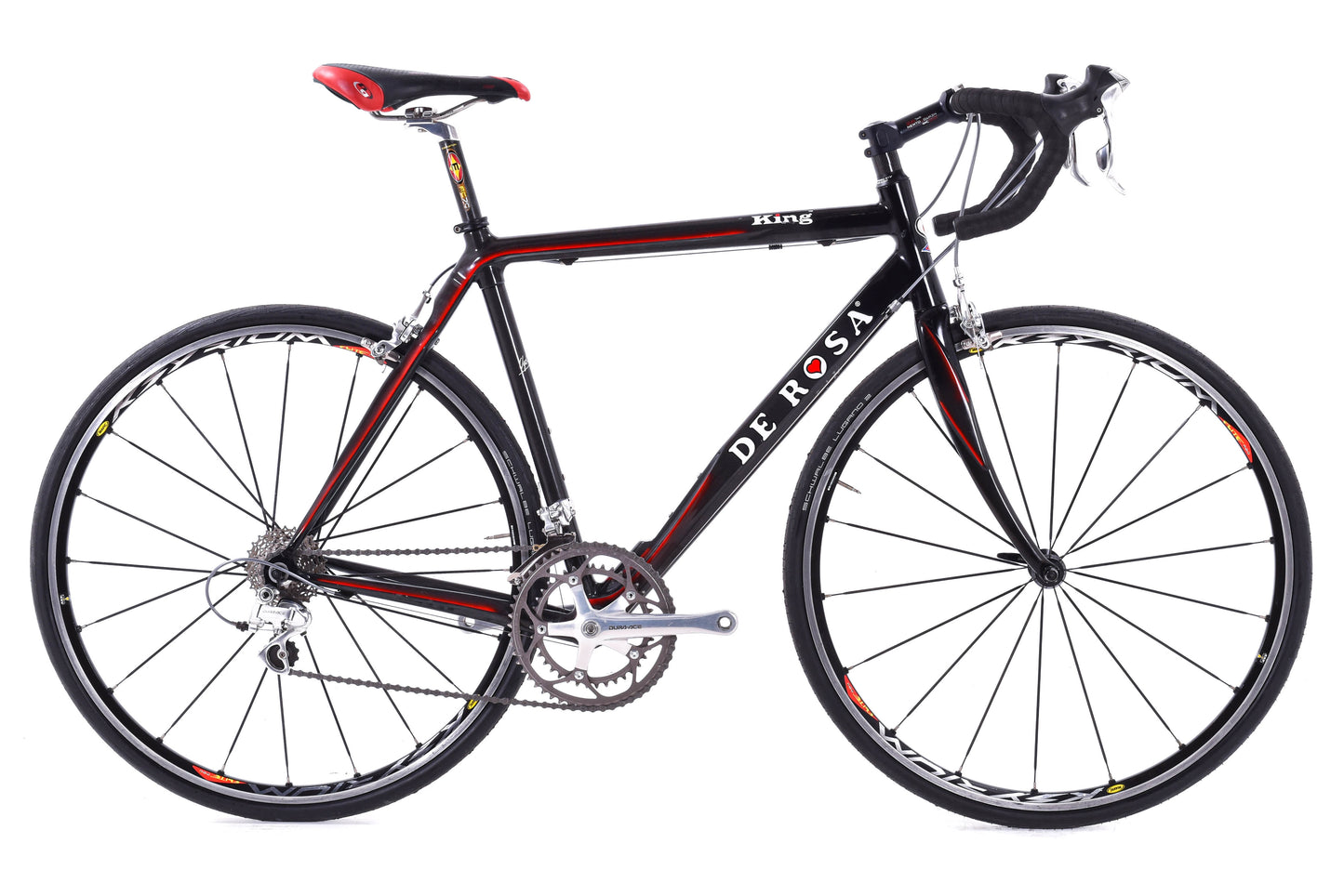 USED De Rosa King Carbon Road Bike 55cm Shimano Dura-Ace 7700 2x9 speed