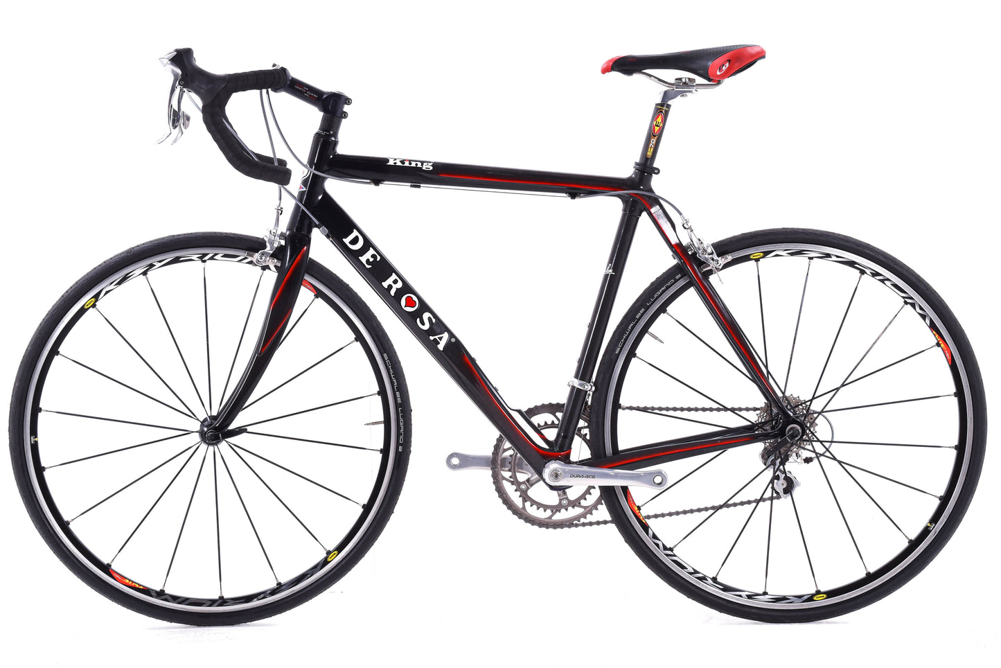 USED De Rosa King Carbon Road Bike 55cm Shimano Dura-Ace 7700 2x9 speed