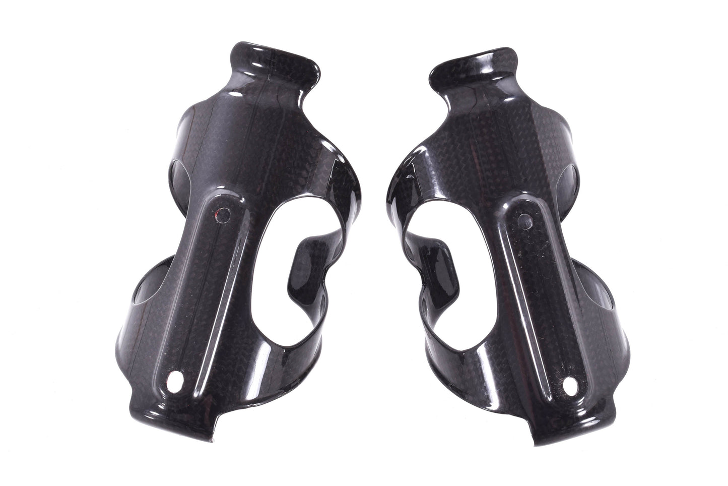 USED Arundel Dave-O Carbon Water Bottle Cage Set (2) Red Decal