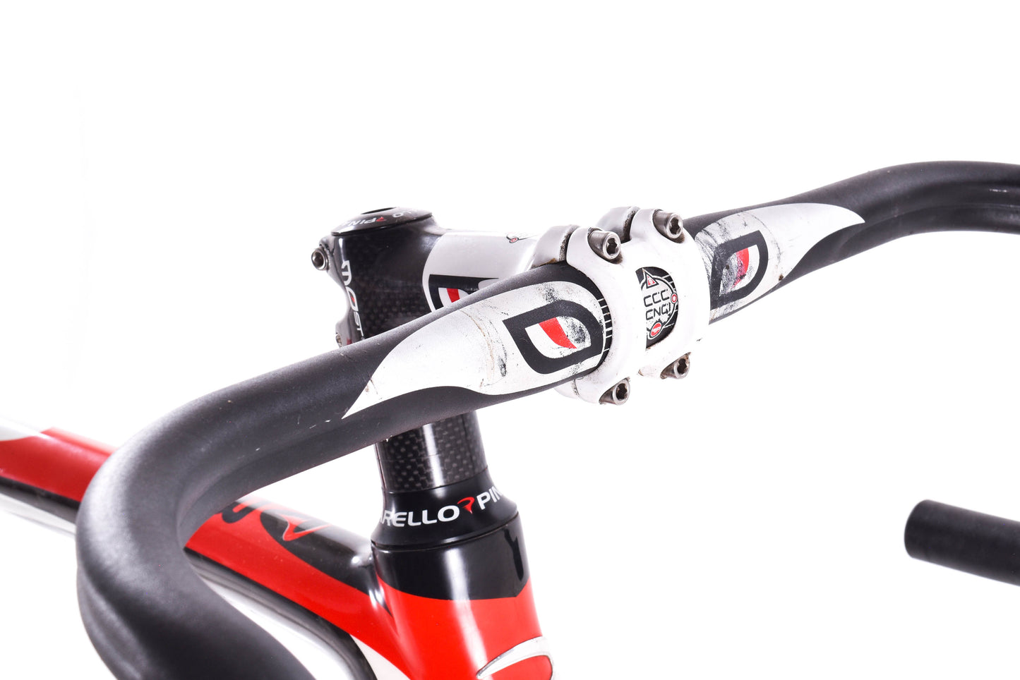 USED Pinarello FP3 46.5cm Carbon Road Frame Carbon Fork w/ Seatpost, Stem and Handlebar