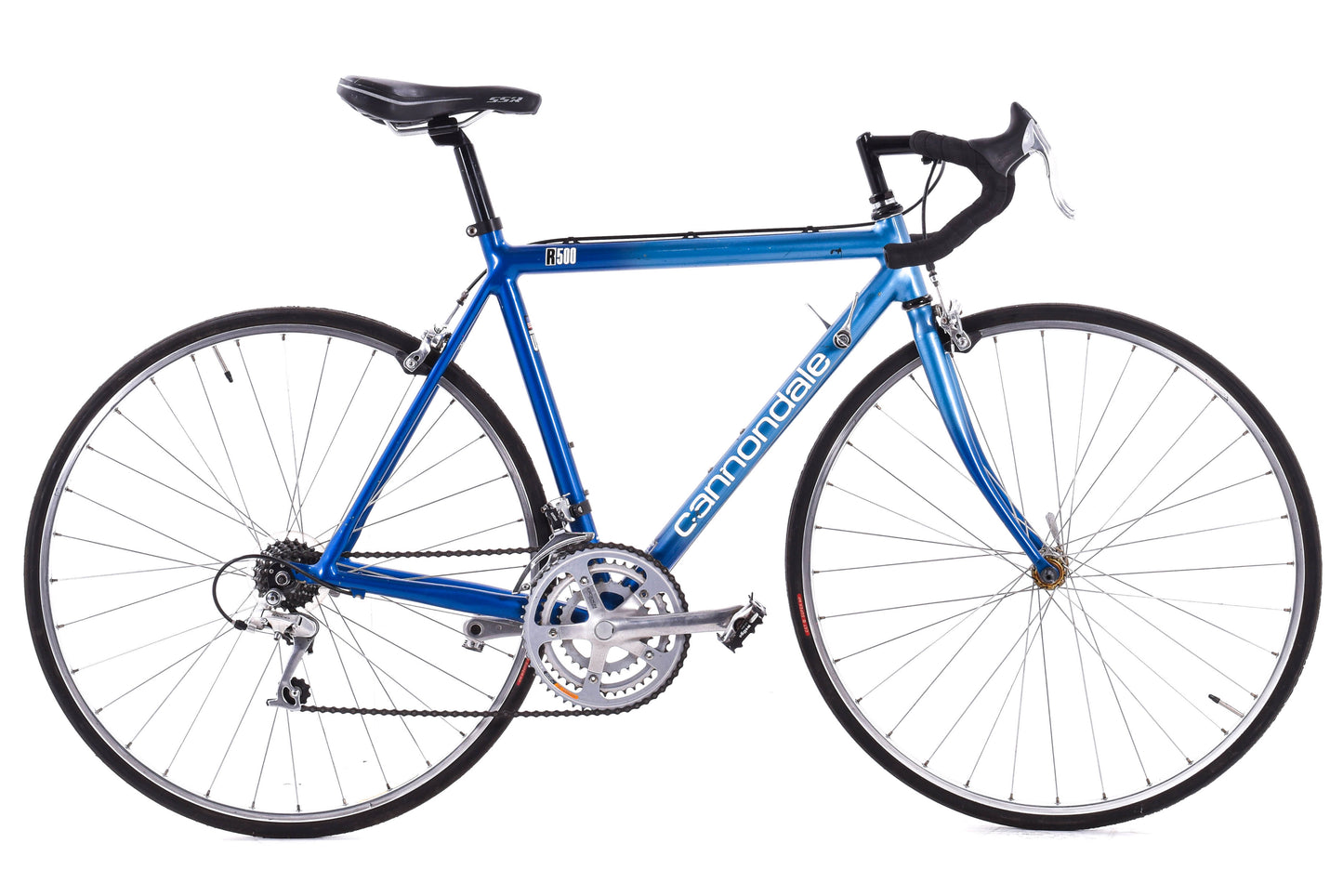 USED Vintage Cannondale R500 Alloy Road Bike Shimano RX100 2x7 speed 54cm