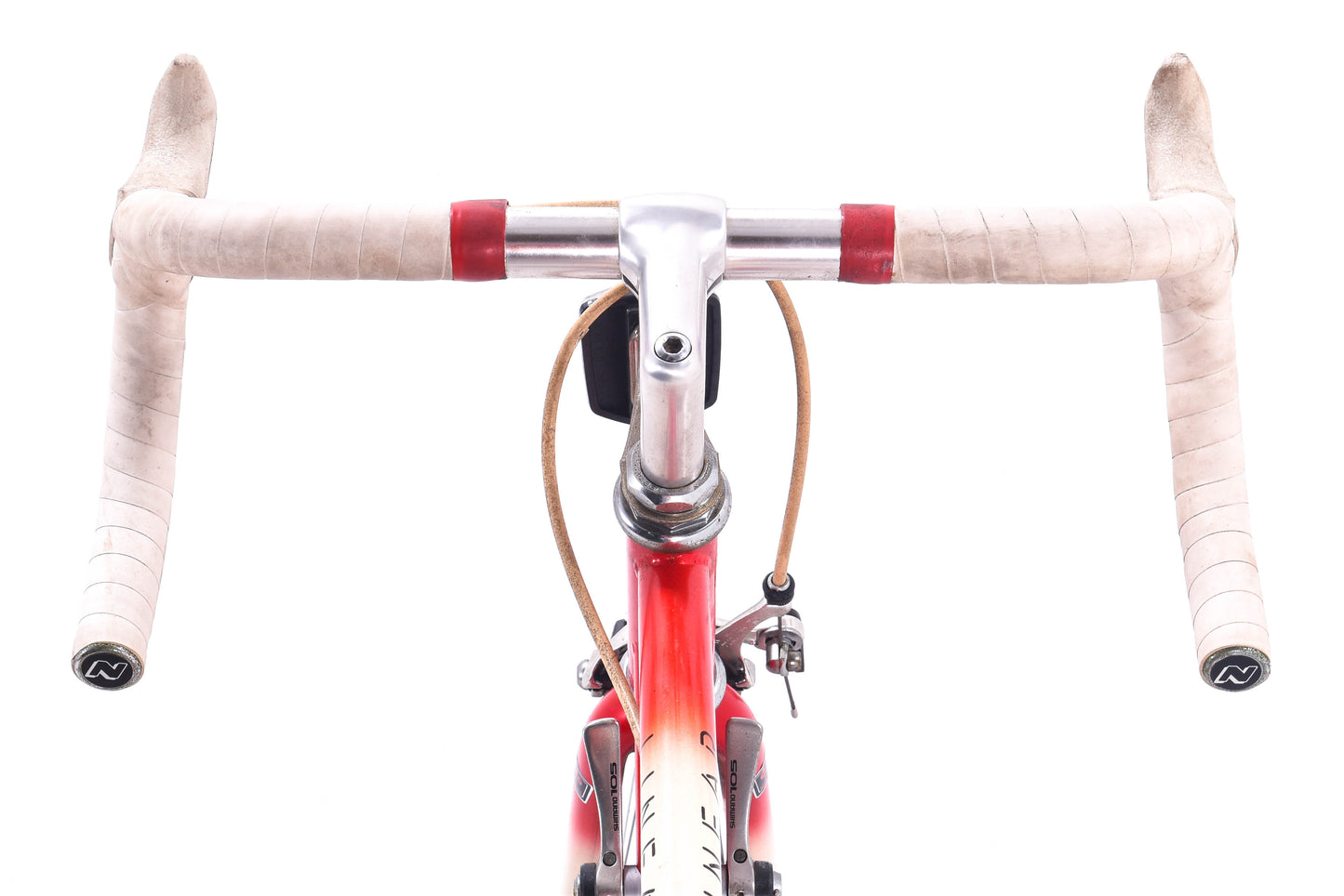 USED Vintage Nishiki Linear 56cm Road Bike Tange 900 Chromoly Steel Shimano 105 2x6 speed Red/White- AS IS