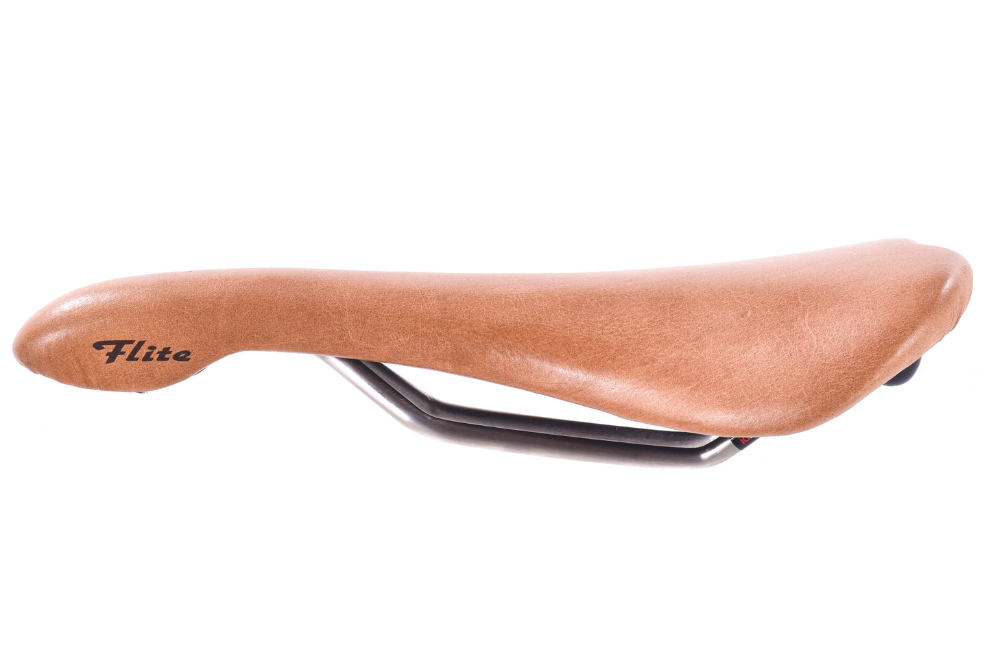 USED Selle Italia Milano Flite Racer Ti316 Brown Leather Saddle ID Match L1