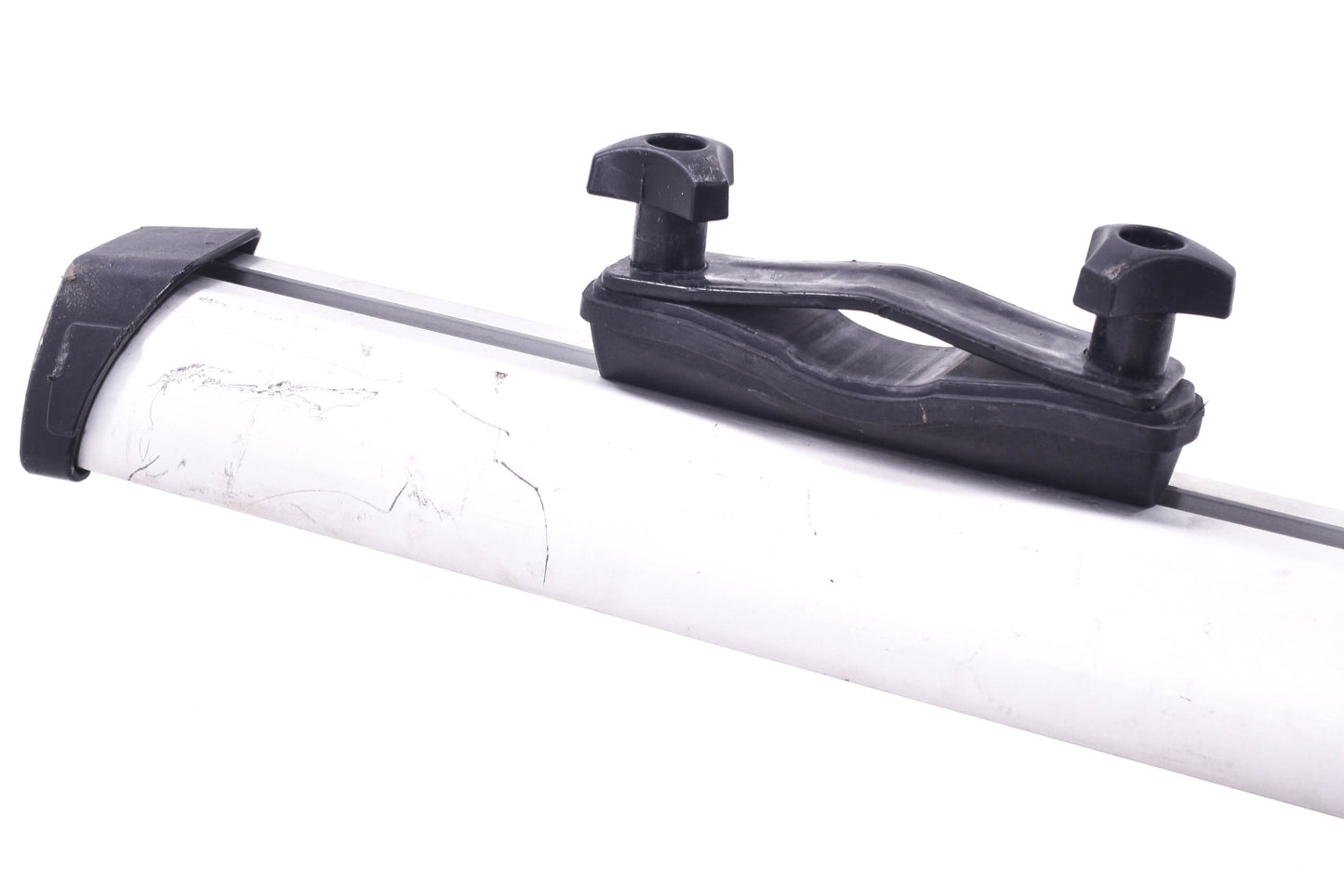 USED Thule 594XT SideArm Roof Rack Upright Bike Carrier: 1-Bike Silver- Driver Side***