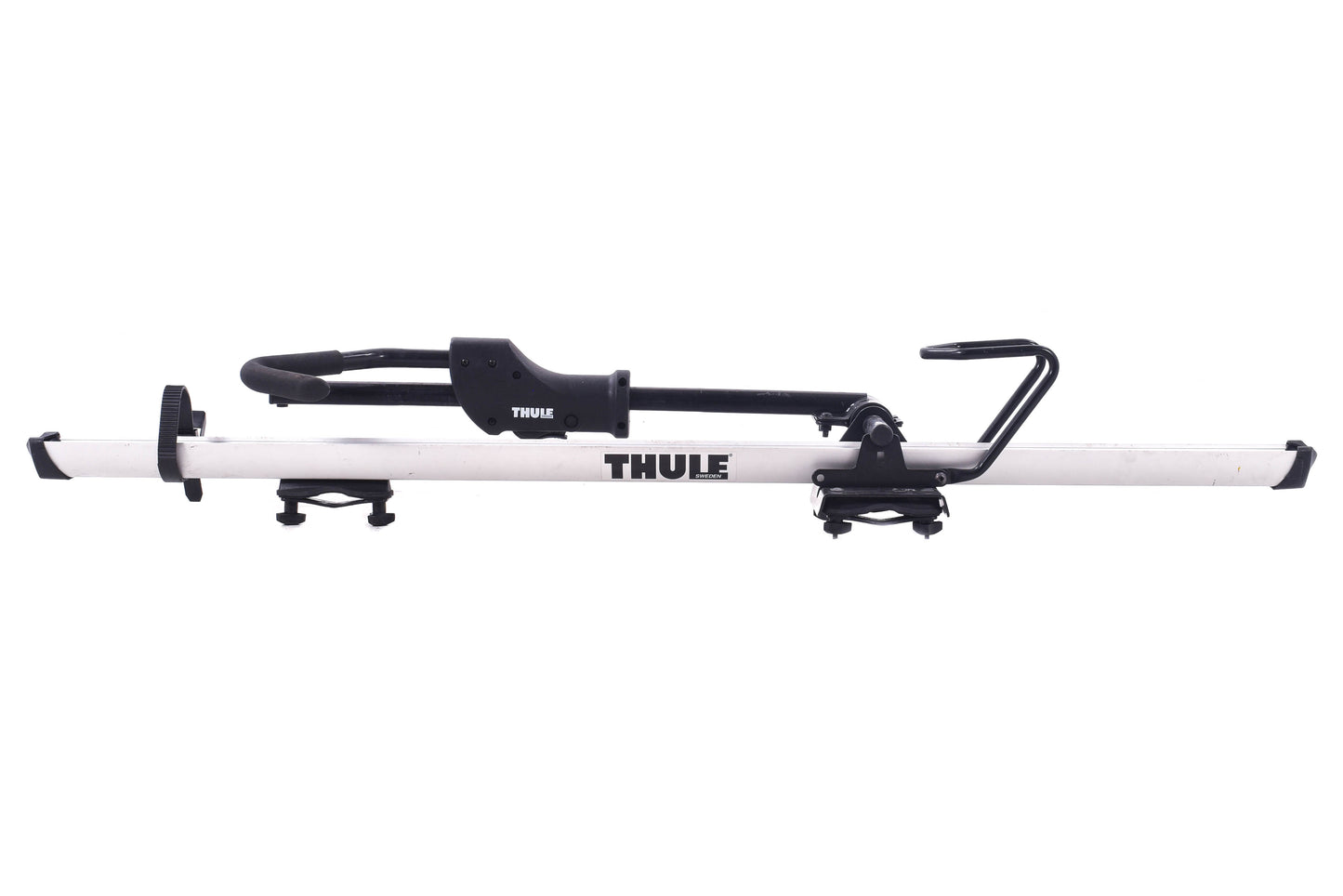USED Thule 594XT SideArm Roof Rack Upright Bike Carrier: 1-Bike Silver- Driver Side***