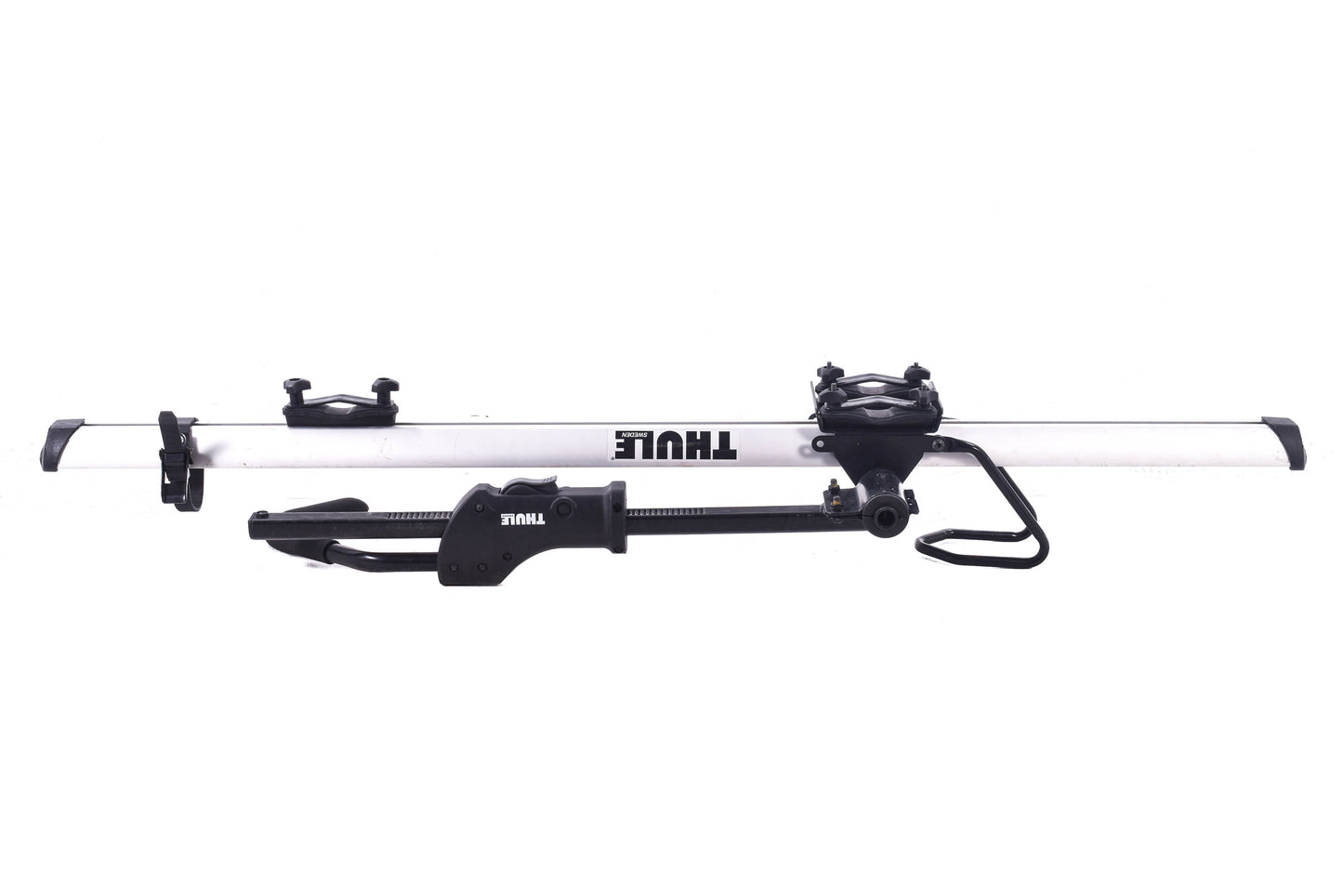 USED Thule 594XT SideArm Roof Rack Upright Bike Carrier: 1-Bike Silver- Driver Side***